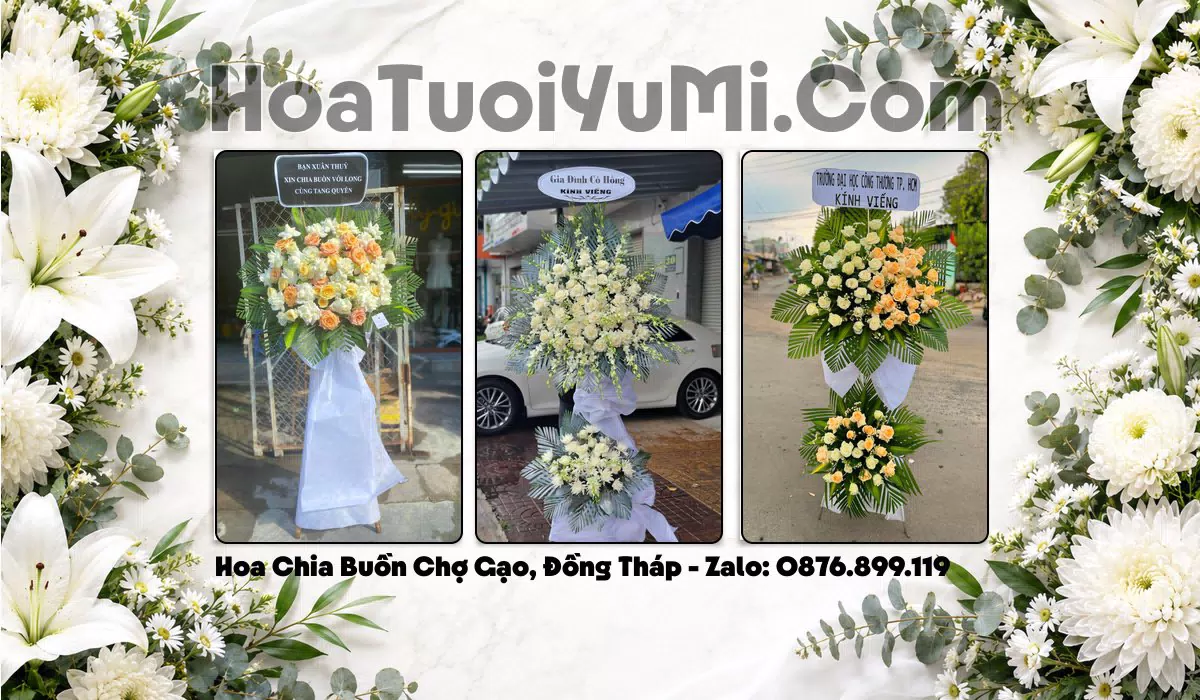 Đặt Vòng Hoa Chia Buồn Tại Xã Chợ Gạo, Tỉnh Đồng Tháp