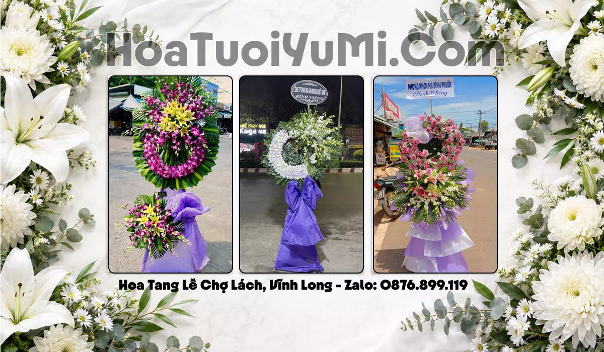 kệ hoa tang lễ giao tận nơi Xã Chợ Lách
