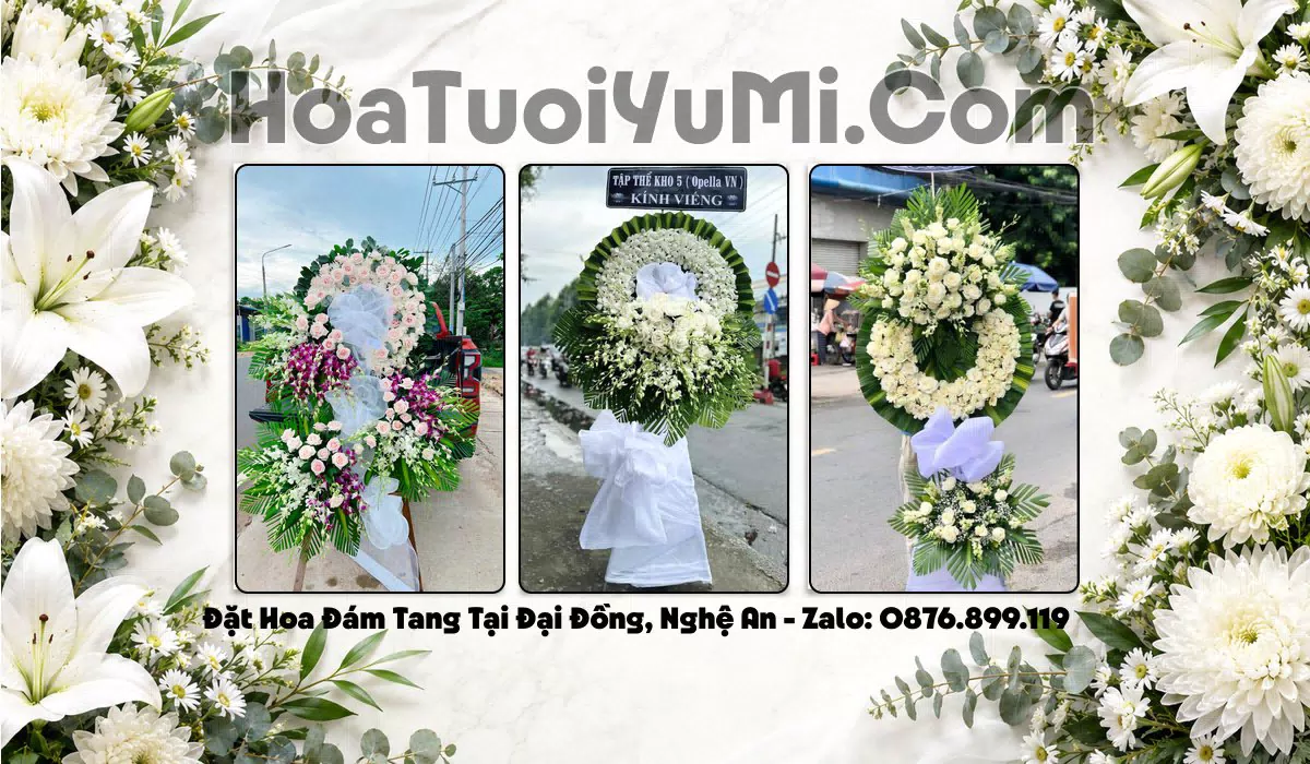 kệ hoa chia buồn tại Xã Đại Đồng, Tỉnh Nghệ An