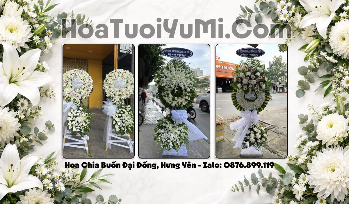 Vòng Hoa Viếng Xã Đại Đồng, Hưng Yên - Giao Kịp Giờ