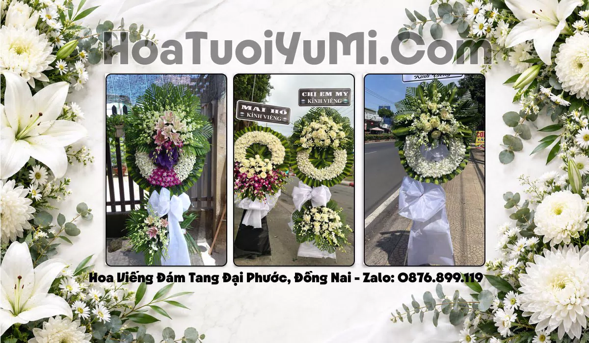 Đặt hoa viếng đám tang tại Xã Đại Phước - giao kịp giờ viếng