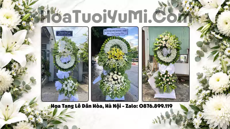Vòng Hoa Viếng Xã Dân Hòa, Hà Nội - Giao Kịp Giờ