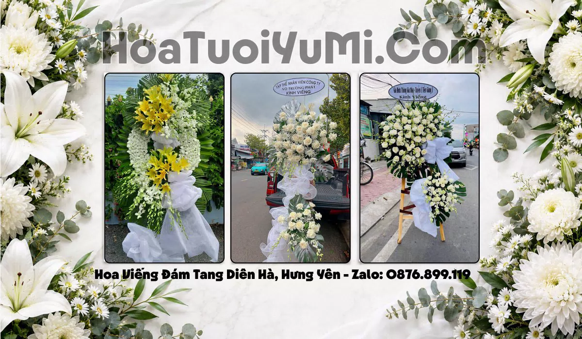vòng hoa đám tang Xã Diên Hà