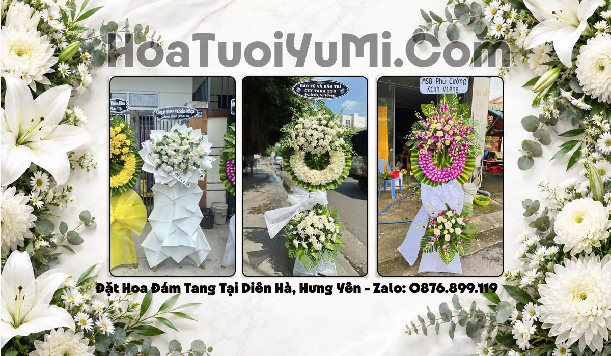 kệ hoa viếng tang lễ Xã Diên Hà