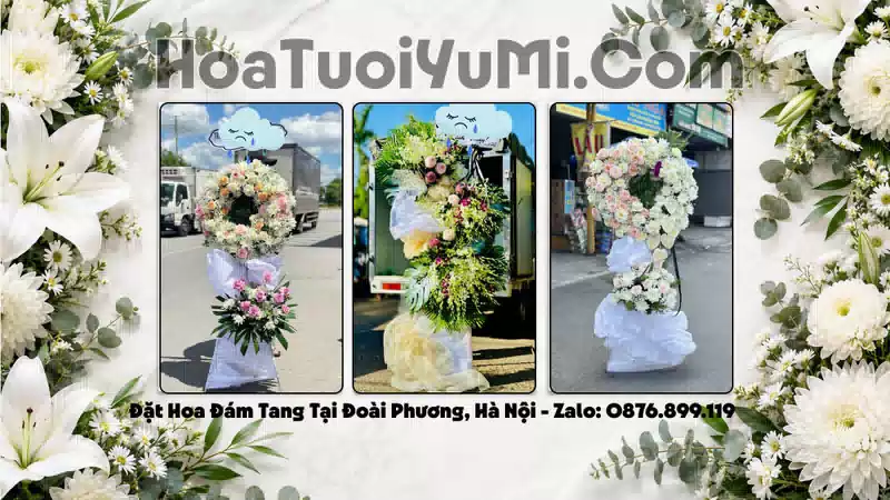 Đặt Hoa Viếng Đám Tang Tại Xã Đoài Phương, TP Hà Nội