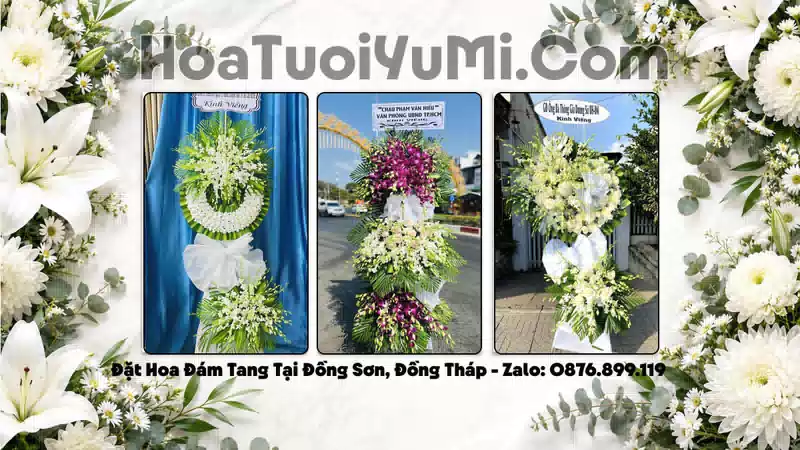 Vòng Hoa Viếng Xã Đồng Sơn, Tỉnh Đồng Tháp - Giao Kịp Giờ