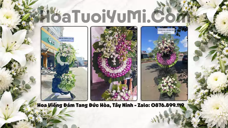 Đặt Vòng Hoa Chia Buồn Tại Xã Đức Hòa, Tỉnh Tây Ninh