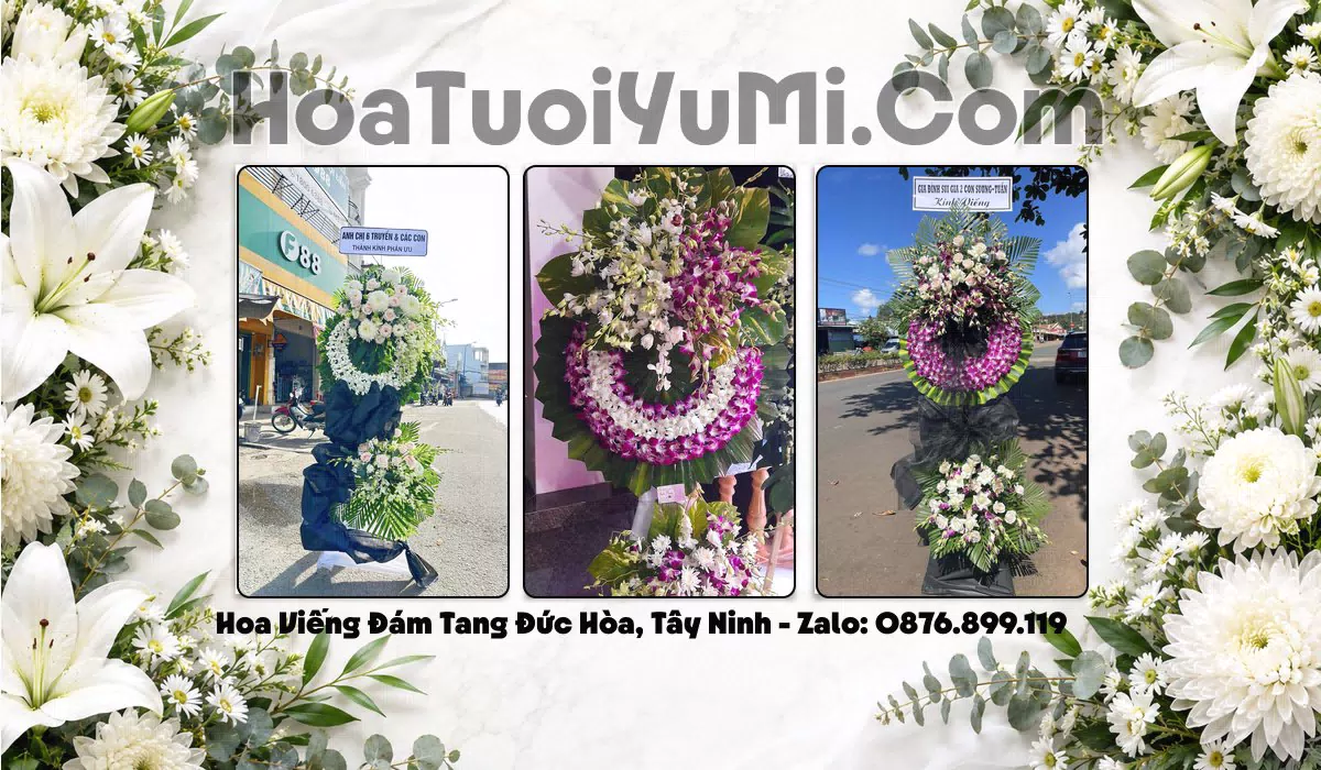 Đặt Vòng Hoa Chia Buồn Tại Xã Đức Hòa, Tỉnh Tây Ninh