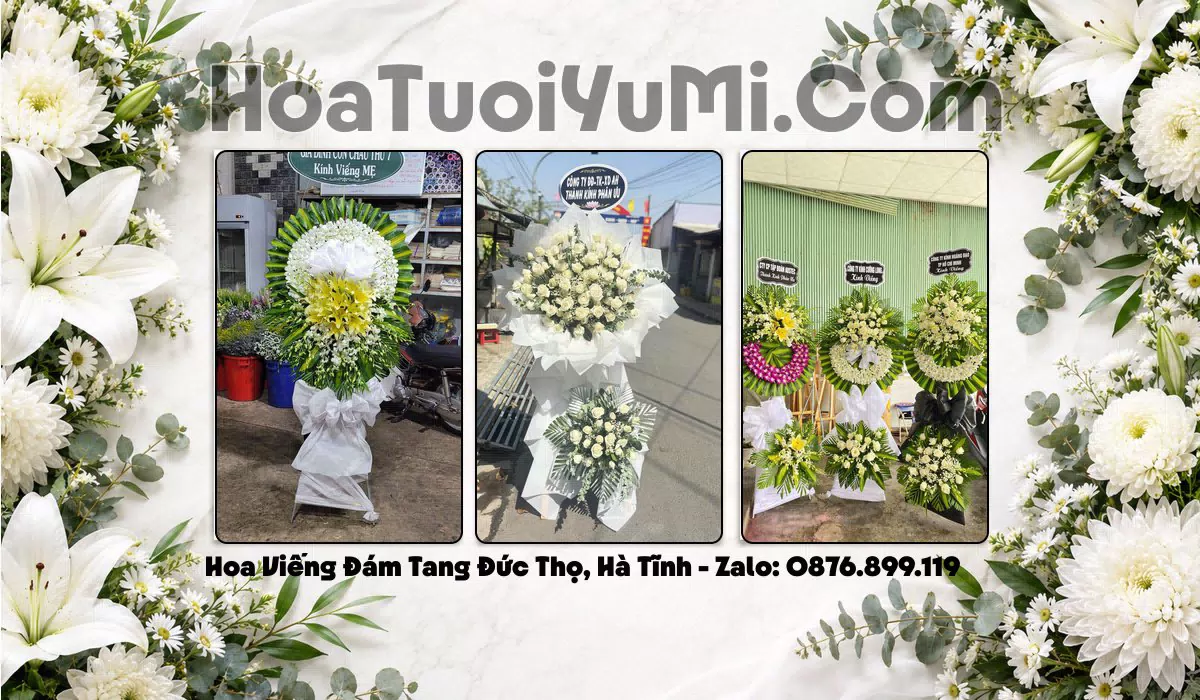 vòng hoa tang lễ Xã Đức Thọ