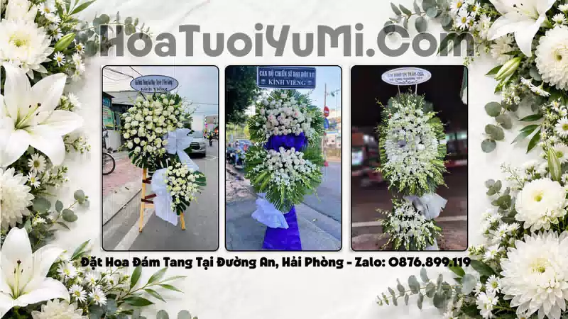 Đặt Hoa Viếng Đám Tang Tại Xã Đường An, Hải Phòng