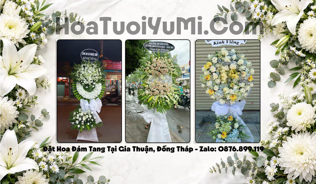 Kệ hoa chia buồn giao tận nơi tại Xã Gia Thuận