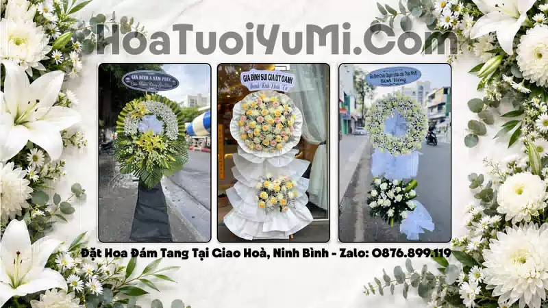 Đặt Hoa Viếng Đám Tang Tại Xã Giao Hoà, Tỉnh Ninh Bình