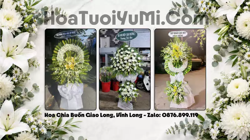 Đặt Hoa Viếng Đám Tang Tại Xã Giao Long, Tỉnh Vĩnh Long