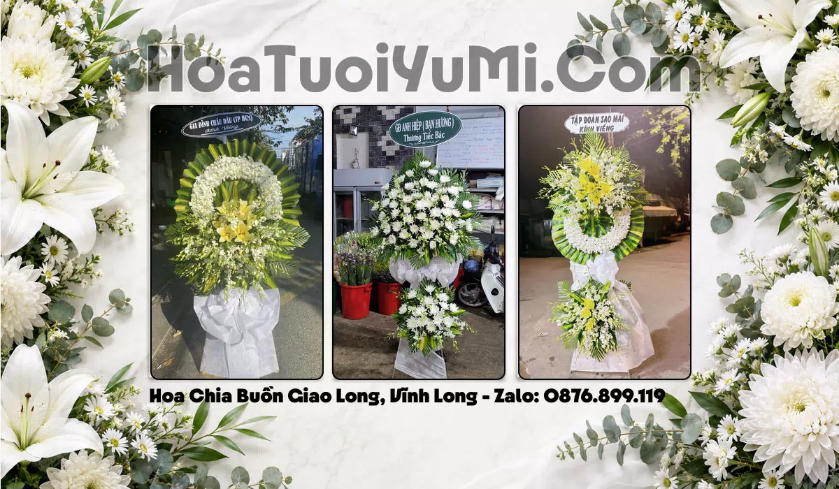 Đặt Hoa Viếng Đám Tang Tại Xã Giao Long, Tỉnh Vĩnh Long