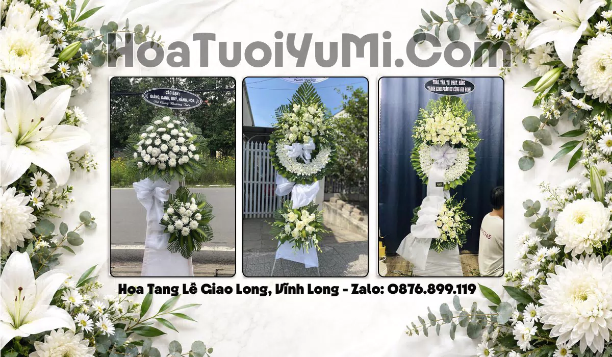 Kệ hoa tang lễ giao tại Xã Giao Long, Vĩnh Long