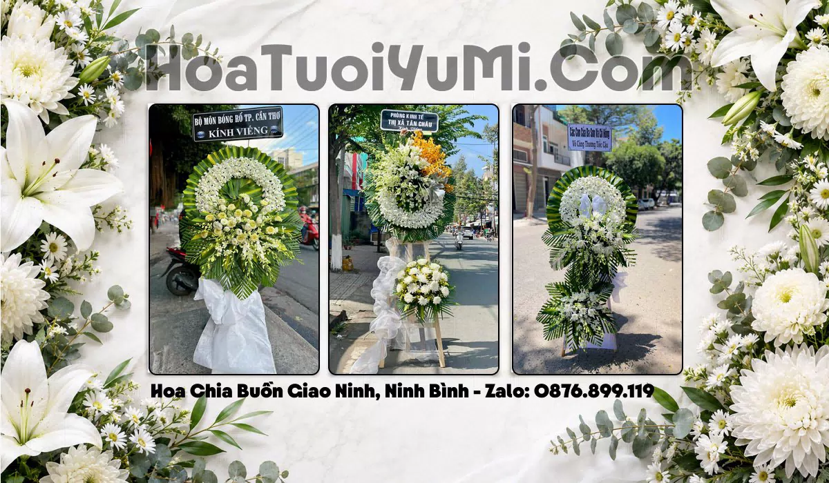 Đặt Vòng Hoa Đám Tang Tại Xã Giao Ninh, Tỉnh Ninh Bình