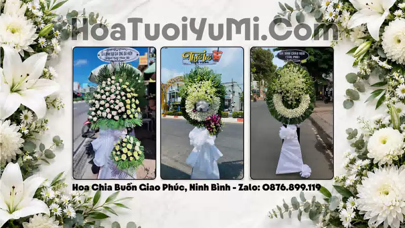 Đặt Hoa Viếng Đám Tang Tại Xã Giao Phúc, Tỉnh Ninh Bình