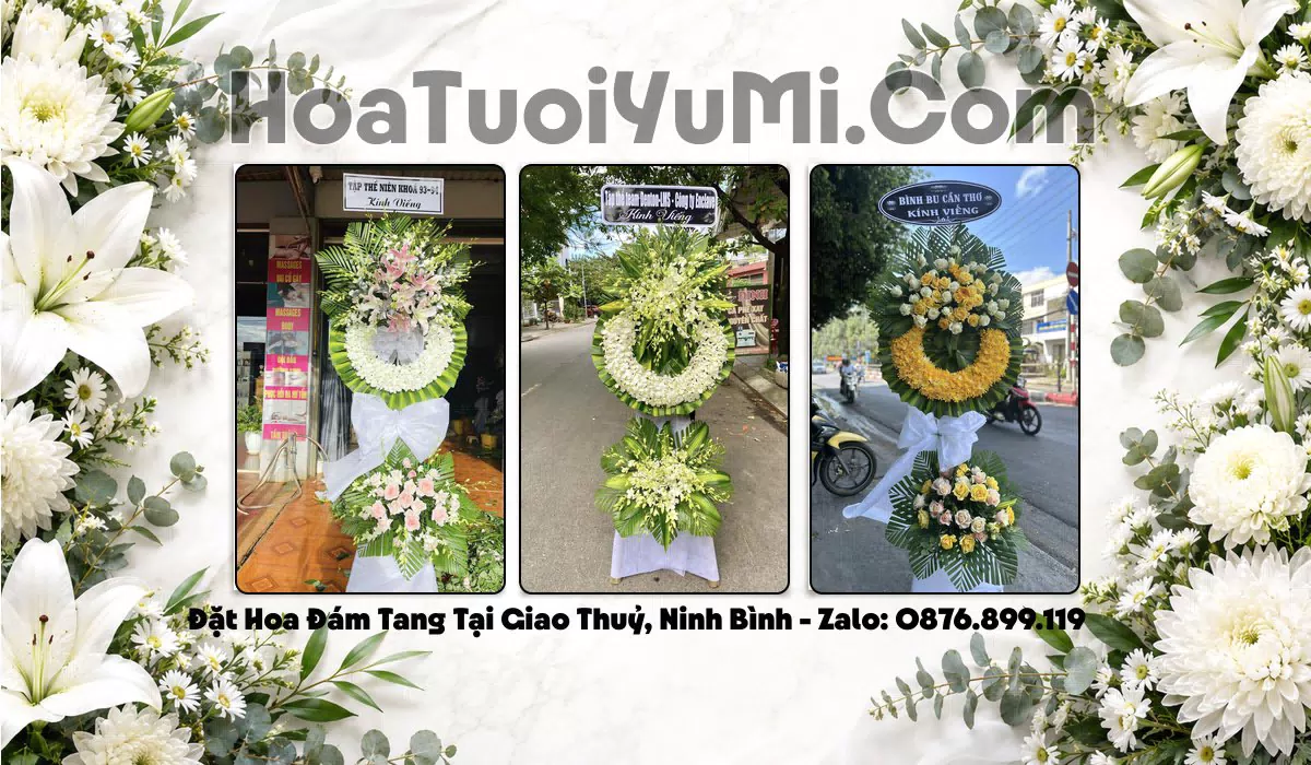 hoa tang lễ tại Xã Giao Thuỷ Ninh Bình