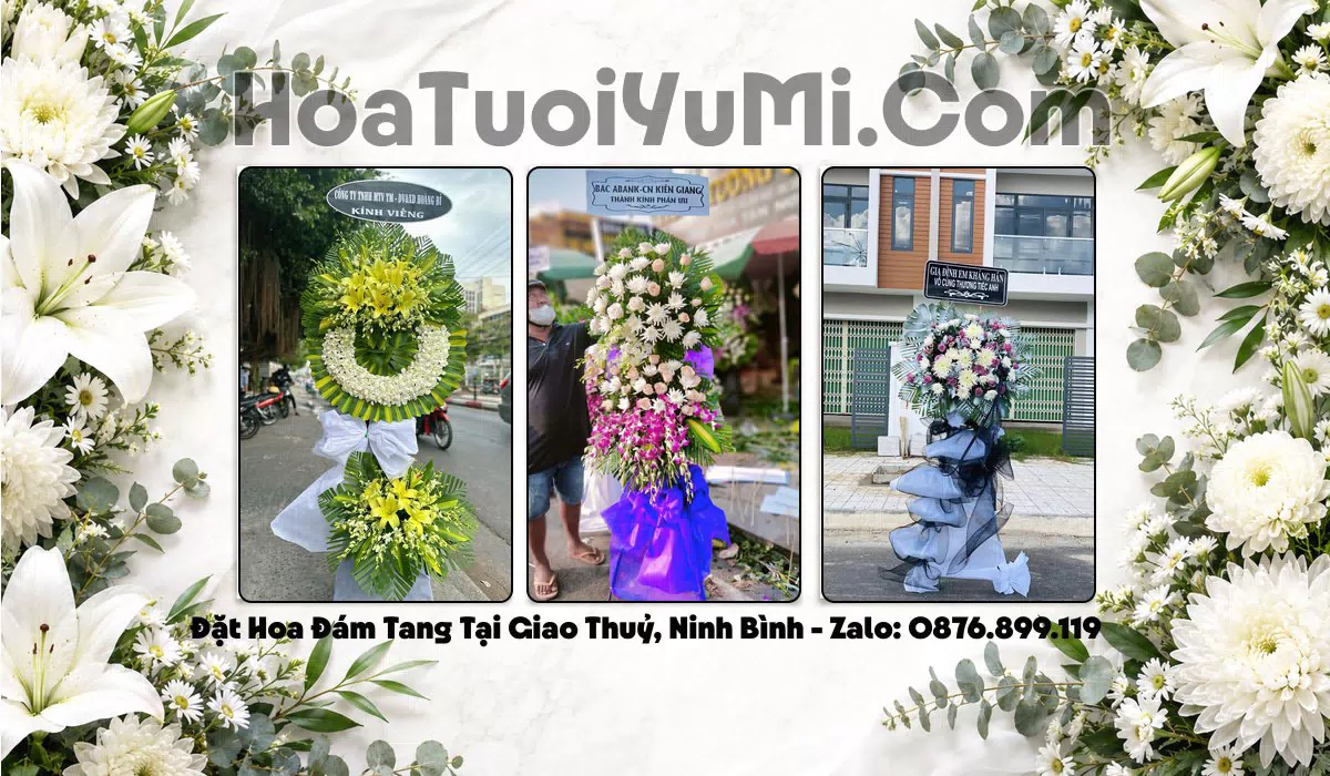 lẵng hoa chia buồn Xã Giao Thuỷ