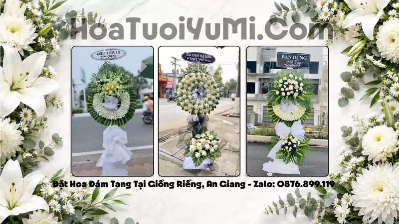 Vòng Hoa Viếng Xã Giồng Riềng, Tỉnh An Giang - Giao Kịp Giờ