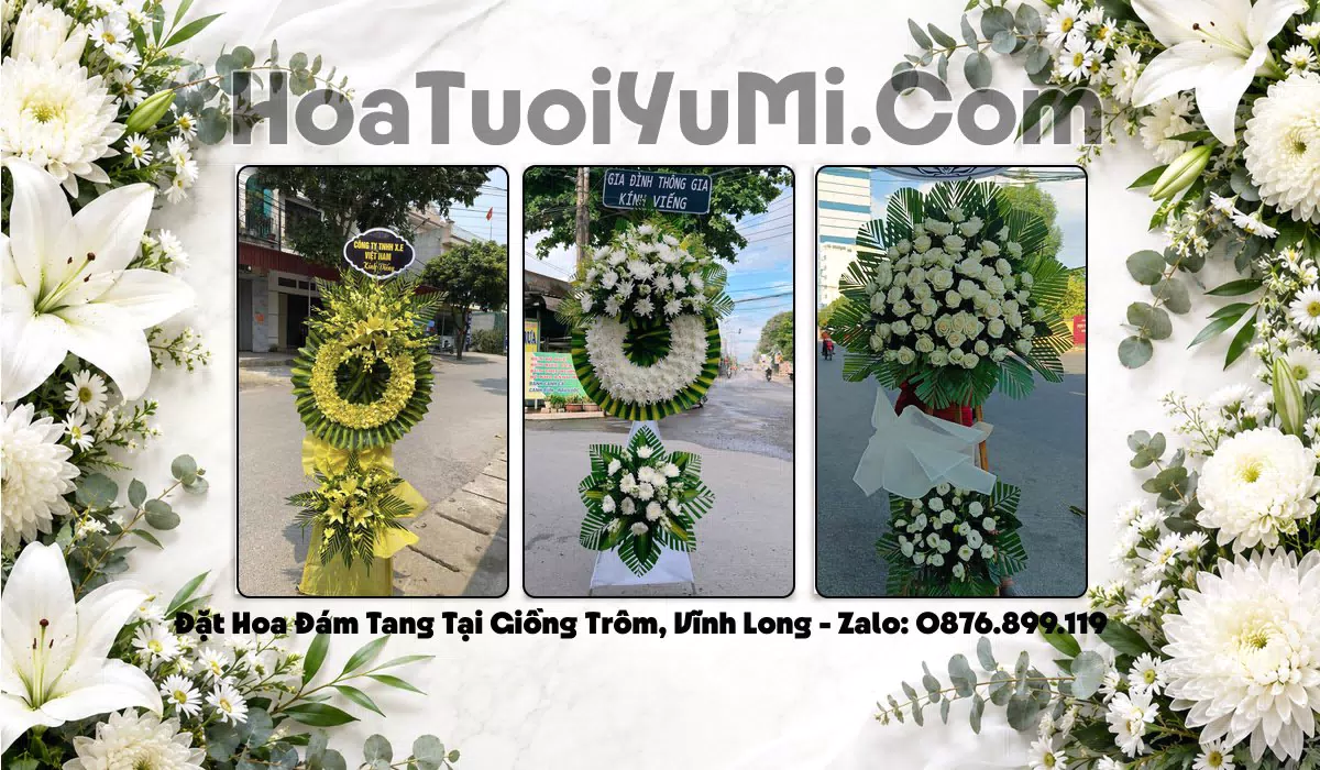 hoa chia buồn Xã Giồng Trôm