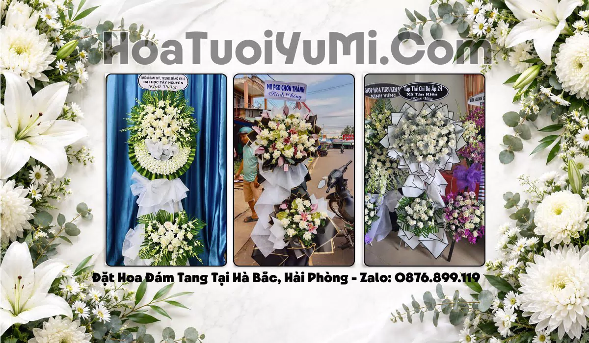 Kệ hoa viếng tang lễ giao tận nơi tại Xã Hà Bắc