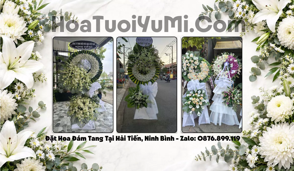 Đặt Vòng Hoa Đám Tang Tại Xã Hải Tiến, Tỉnh Ninh Bình