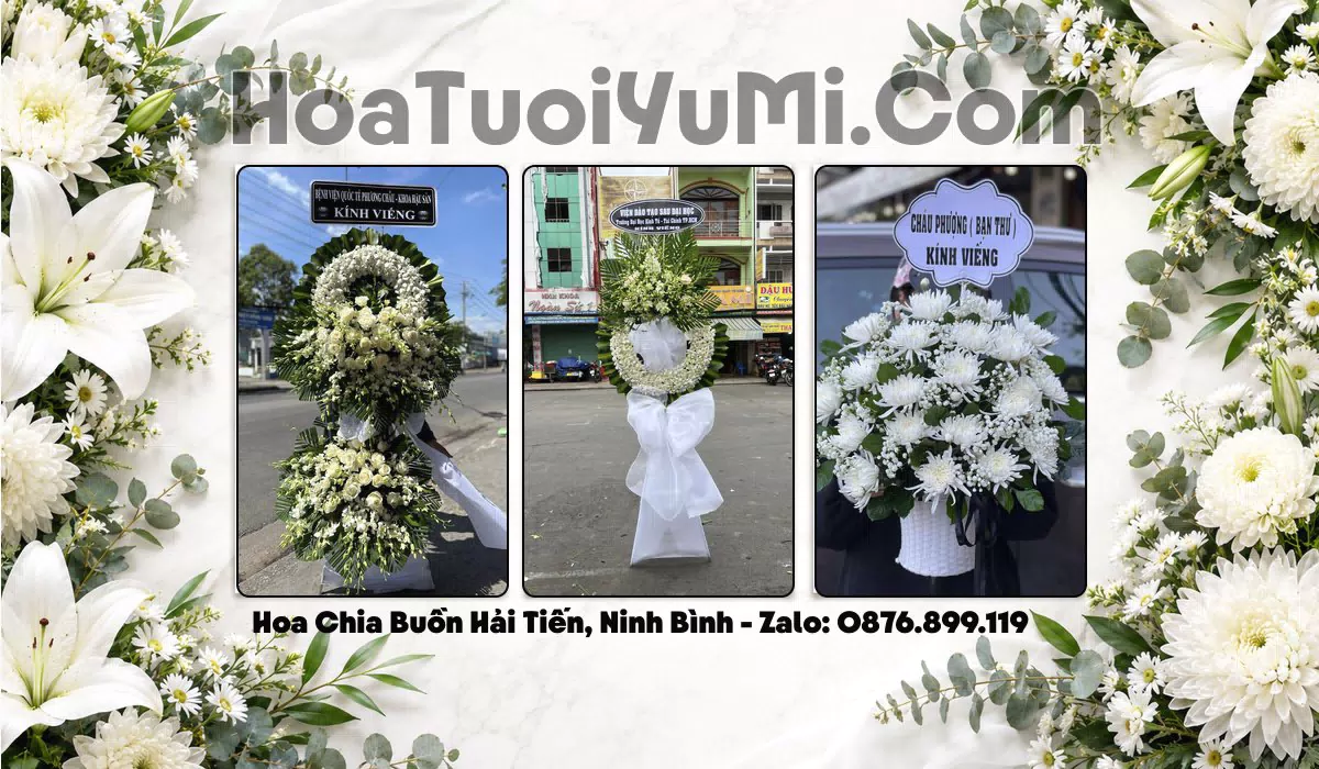 kệ hoa viếng đám tang Xã Hải Tiến