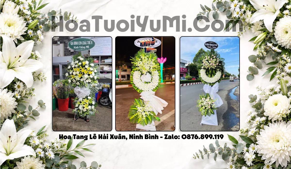 Đặt Vòng Hoa Đám Tang Tại Xã Hải Xuân, Ninh Bình