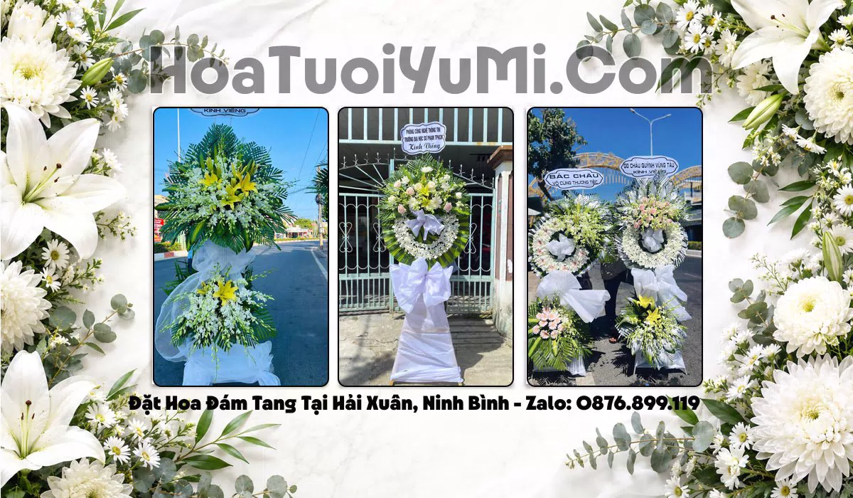 vòng hoa tang lễ tại Xã Hải Xuân