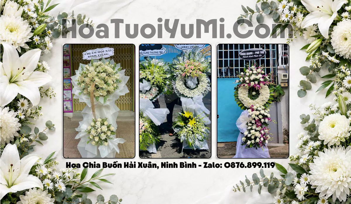 kệ hoa viếng đám tang tại Xã Hải Xuân
