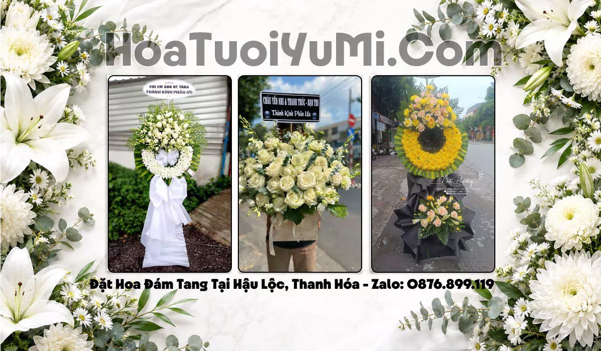 Vòng Hoa Viếng Xã Hậu Lộc, Thanh Hóa - Giao Kịp Giờ