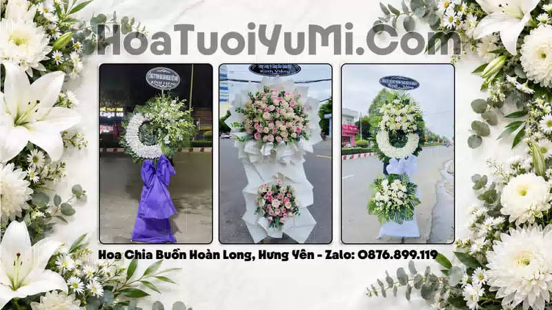 Đặt Vòng Hoa Chia Buồn Tại Xã Hoàn Long, Tỉnh Hưng Yên