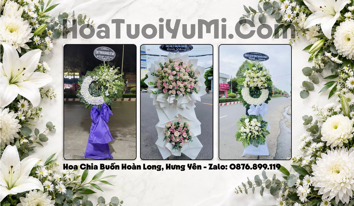 Đặt Vòng Hoa Chia Buồn Tại Xã Hoàn Long, Tỉnh Hưng Yên