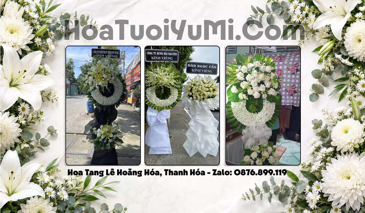 kệ hoa viếng đám tang tại Xã Hoằng Hóa