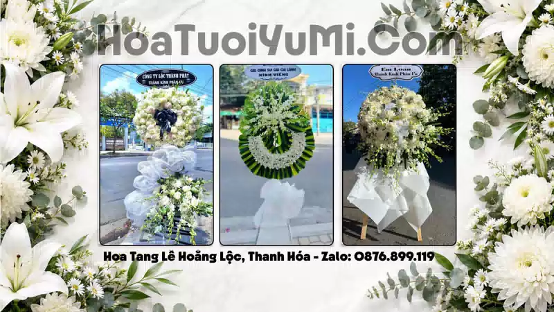 Đặt Hoa Viếng Đám Tang Tại Xã Hoằng Lộc, Tỉnh Thanh Hóa