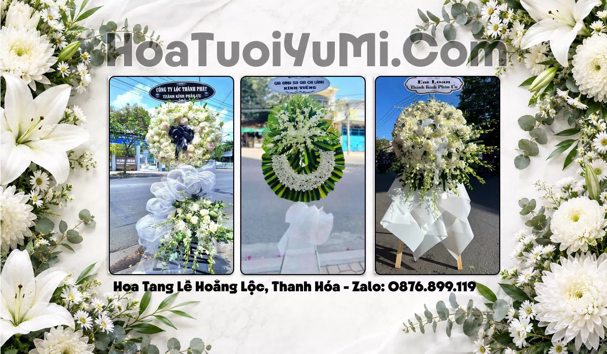 Đặt Hoa Viếng Đám Tang Tại Xã Hoằng Lộc, Tỉnh Thanh Hóa