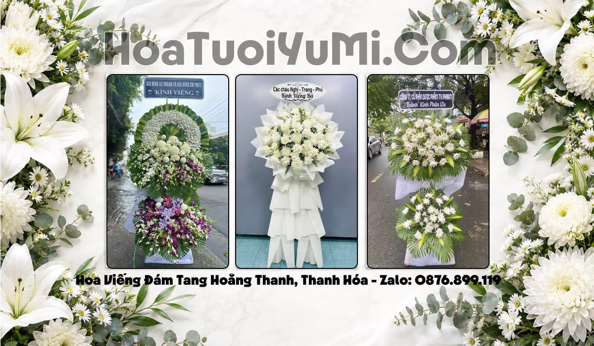kệ hoa viếng tang lễ Xã Hoằng Thanh