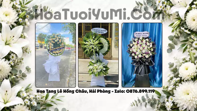 Đặt Hoa Viếng Đám Tang Tại Xã Hồng Châu, Thành Phố Hải Phòng
