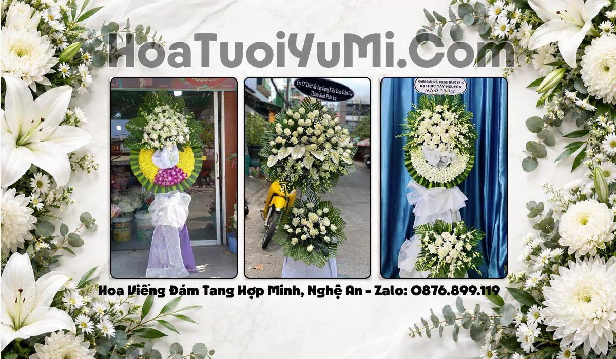 Vòng Hoa Viếng Xã Hợp Minh, Tỉnh Nghệ An - Giao Kịp Giờ