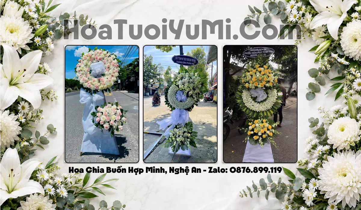 vòng hoa viếng Xã Hợp Minh, Tỉnh Nghệ An
