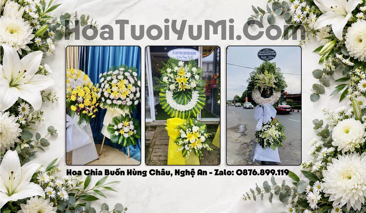 Vòng Hoa Viếng Xã Hùng Châu, Nghệ An - Giao Kịp Giờ