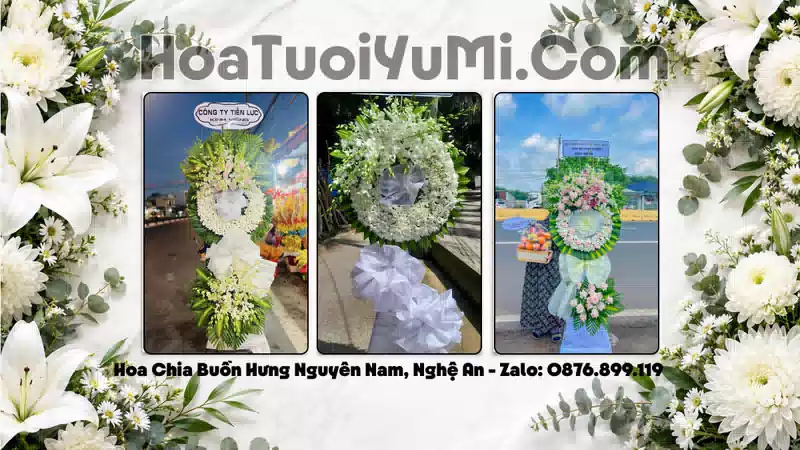 Điện Hoa Chia Buồn Xã Hưng Nguyên Nam, Tỉnh Nghệ An