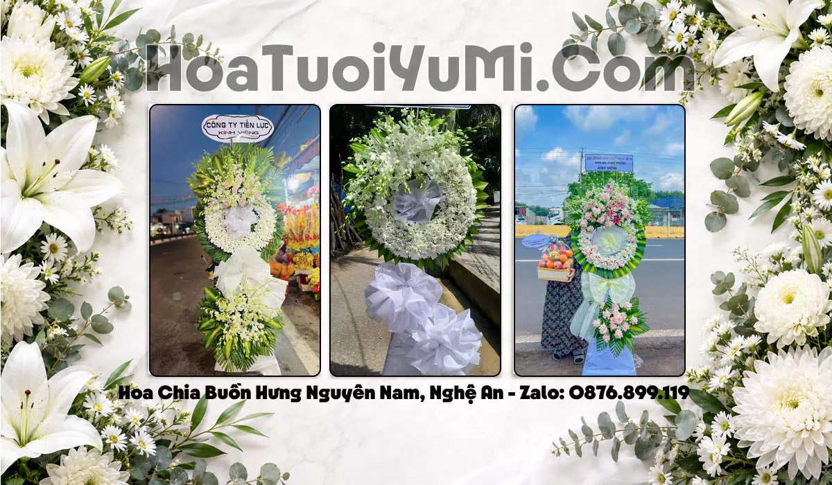 Điện Hoa Chia Buồn Xã Hưng Nguyên Nam, Tỉnh Nghệ An