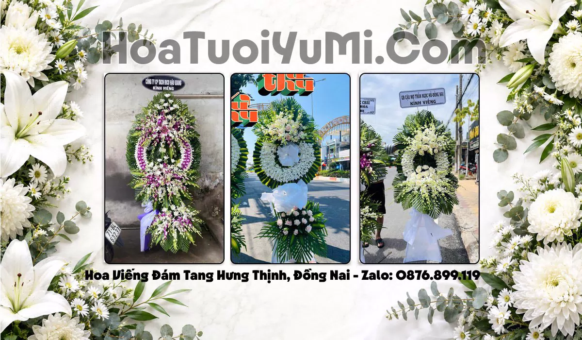 vòng hoa tang lễ Xã Hưng Thịnh giao tận nơi