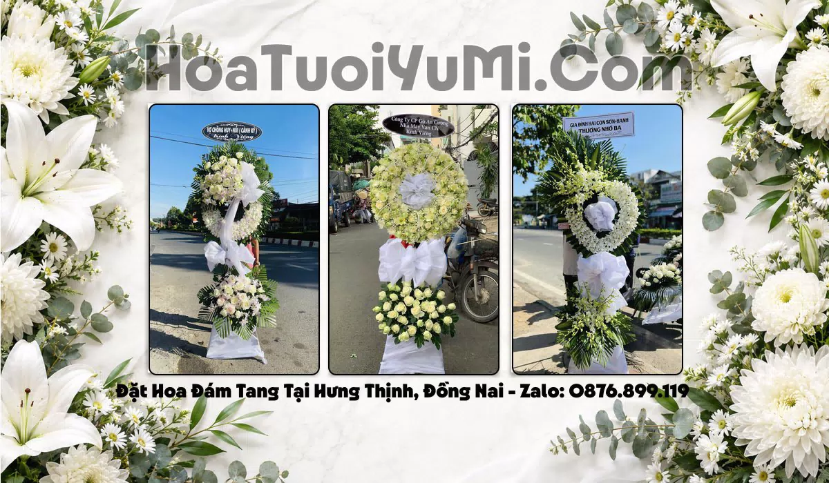 kệ hoa viếng đám tang Xã Hưng Thịnh