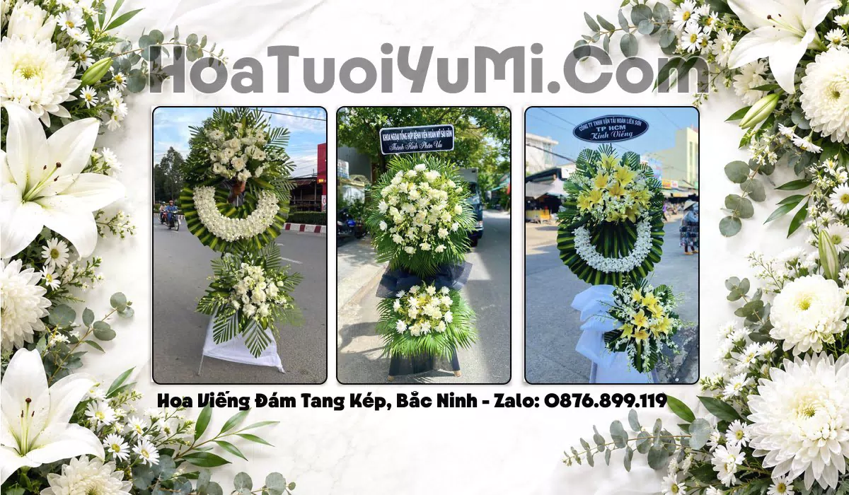Vòng Hoa Viếng Xã Kép, Tỉnh Bắc Ninh - Giao Kịp Giờ