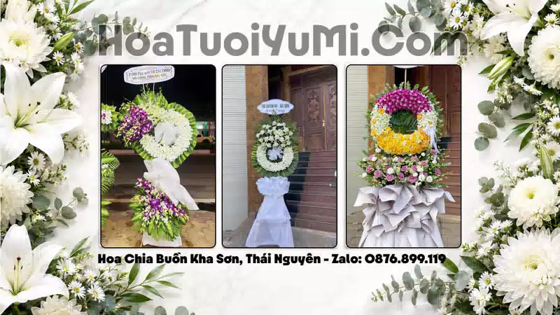Vòng Hoa Viếng Xã Kha Sơn, Thái Nguyên - Giao Kịp Giờ