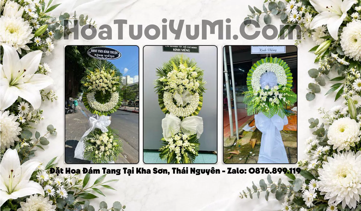 vòng hoa viếng đám tang Xã Kha Sơn
