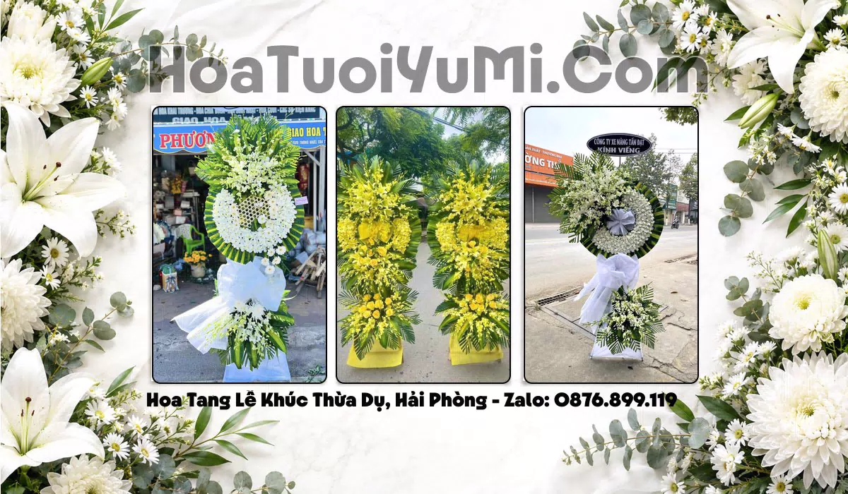 kệ hoa viếng đám tang Xã Khúc Thừa Dụ